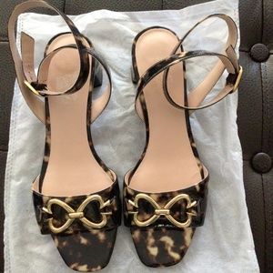 Kate Spake Women’s Lagoon Gold Heart Leather Ankle Sandal